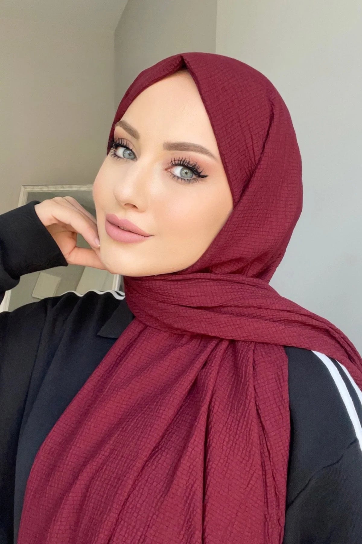 Mio Caz Şal - Bordo - Organic ScarfsOrganic Scarfs