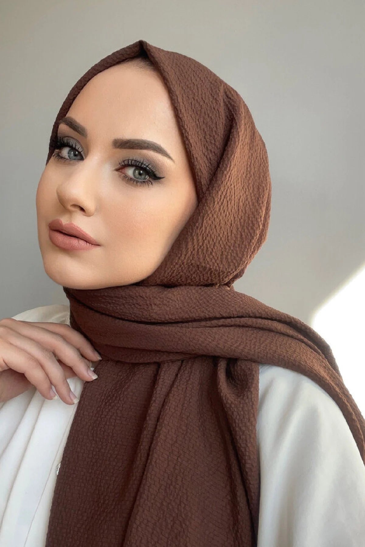 Mio Caz Şal - Kahve - Organic ScarfsOrganic Scarfs