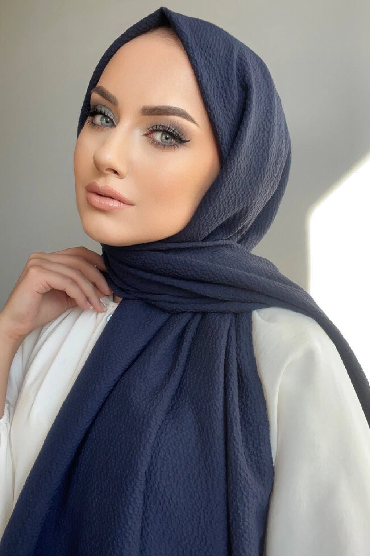Mio Caz Şal - Lacivert - Organic ScarfsOrganic Scarfs