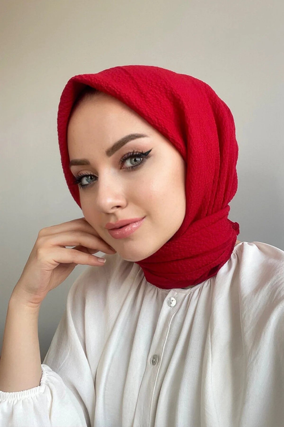 Mio Cazz Eşarp - Kırmızı - Organic ScarfsOrganic Scarfs