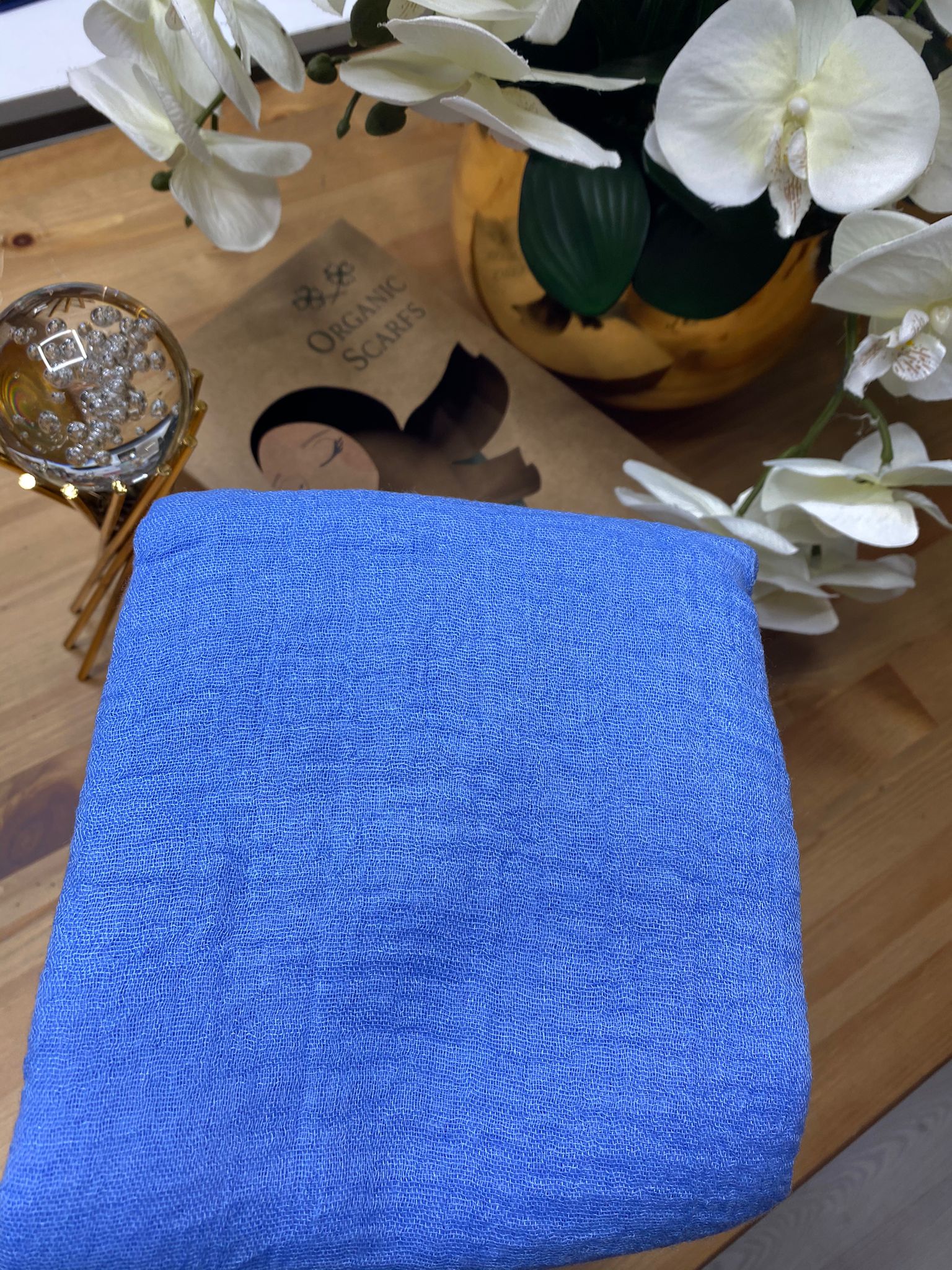 Organic Scarfs Bürümcük Şal Modeli - Peygamber Çiçeği Rengi - Organic ScarfsOrganic Scarfs
