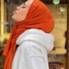 Organic Scarfs Tesettür Penye Şal Hijap Modeli - Açık Kiremit - Organic ScarfsOrganic Scarfs