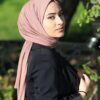 Organic Scarfs Tesettür Penye Şal Hijap Modeli - İncir - Organic ScarfsOrganic Scarfs