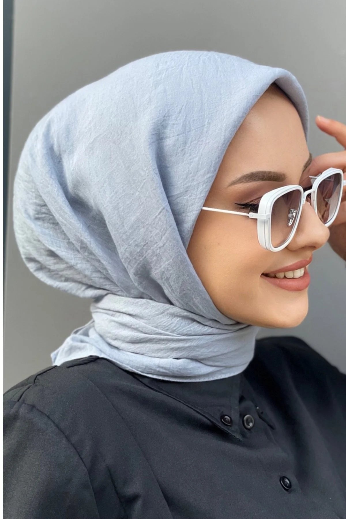 Organik Pamuk Soft Eşarp - Gri - Organic ScarfsOrganic Scarfs