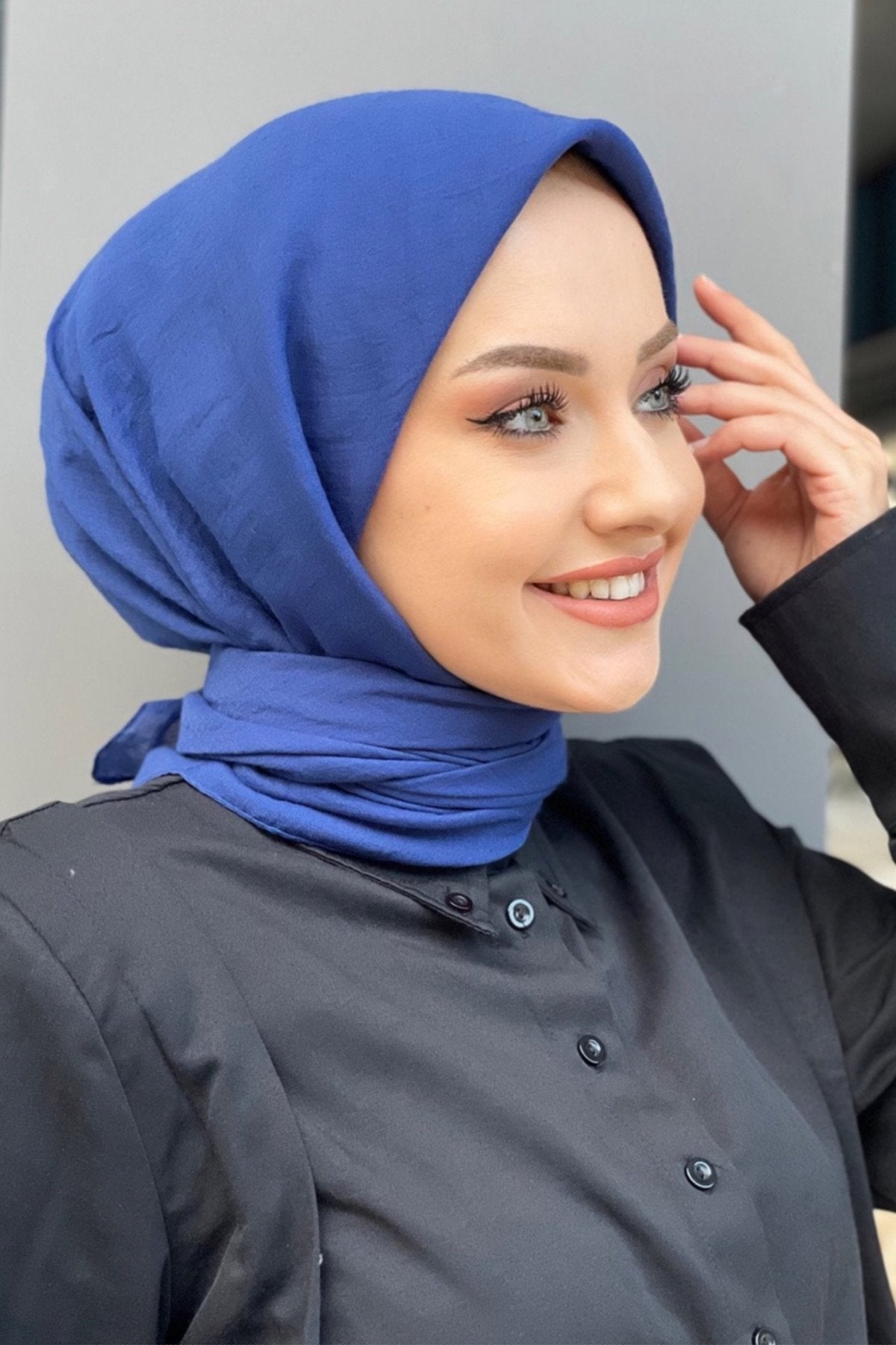 Organik Pamuk Soft Eşarp - İndigo - Organic ScarfsOrganic Scarfs
