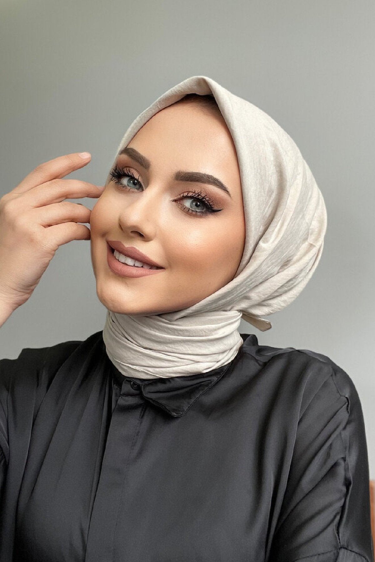 Pamuk Kraş Soft Eşarp - Deniz Kabuğu - Organic ScarfsOrganic Scarfs