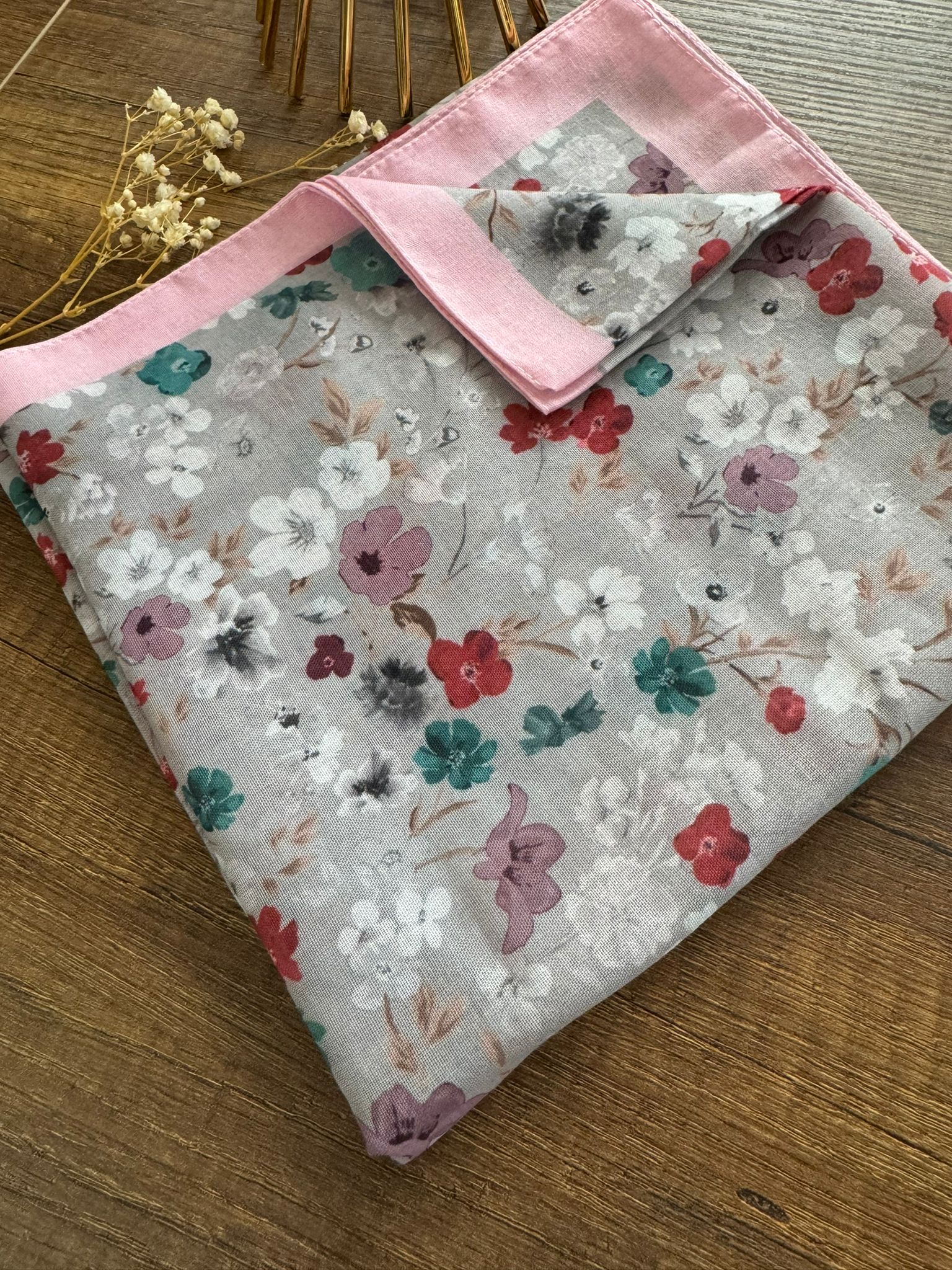 Pamuk Soft pıtırcık Eşarp 20241 -Pembe