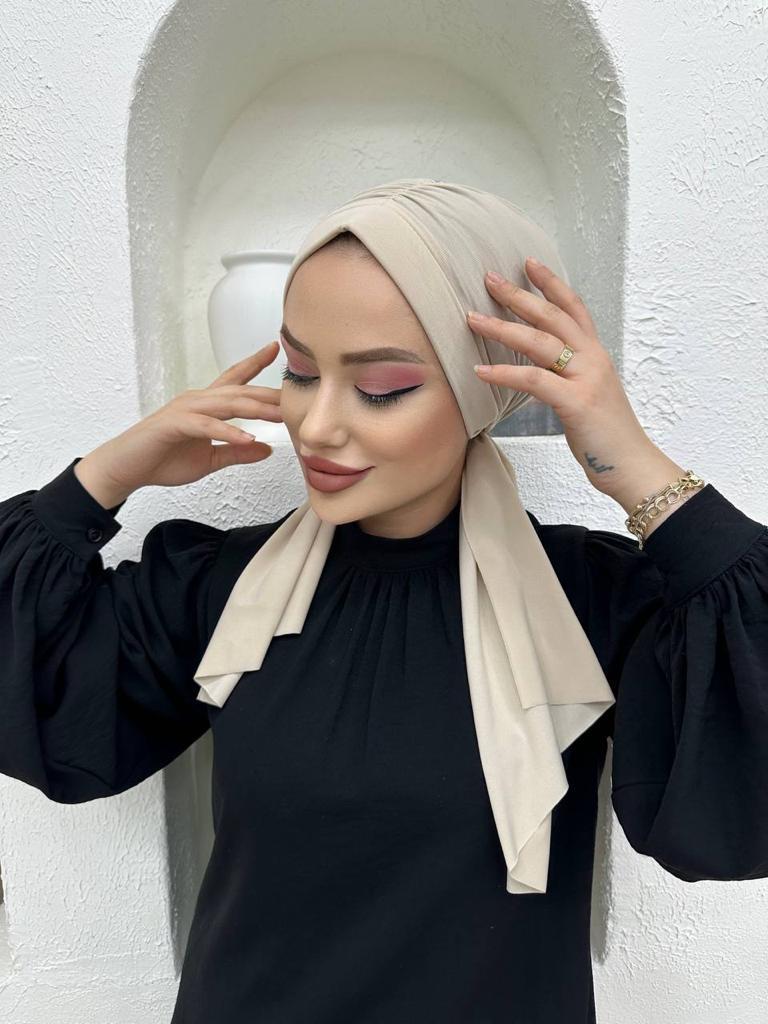 Tasarım Dubai Bone Şal - A.Bej - Organic ScarfsOrganic Scarfs