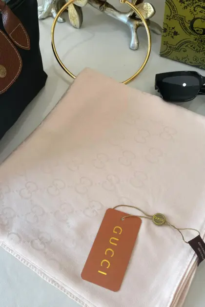 İthal Gucci Eşarp 44113 - Pudra