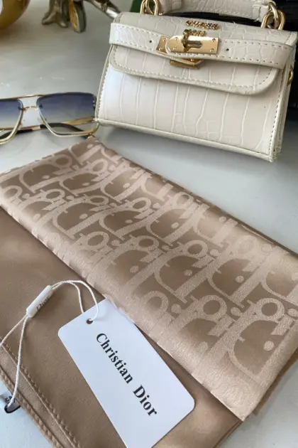 İthal Dior Eşarp 44114 - Latte