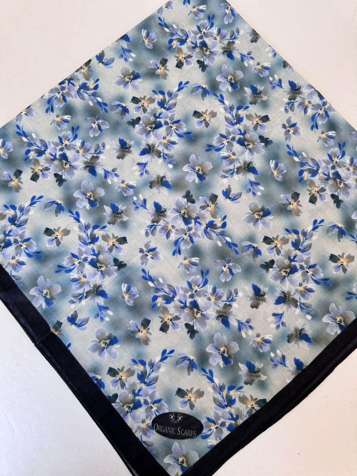 papatya desen pamuk soft eşarp 06212022 - Mint