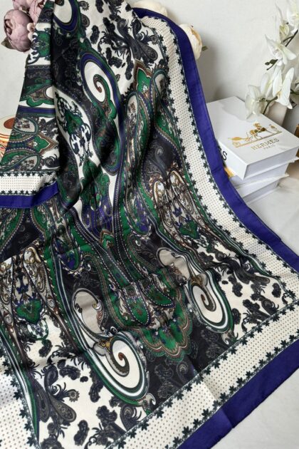 Etnik Desen Pamuk Soft Şal 83925 - Saks