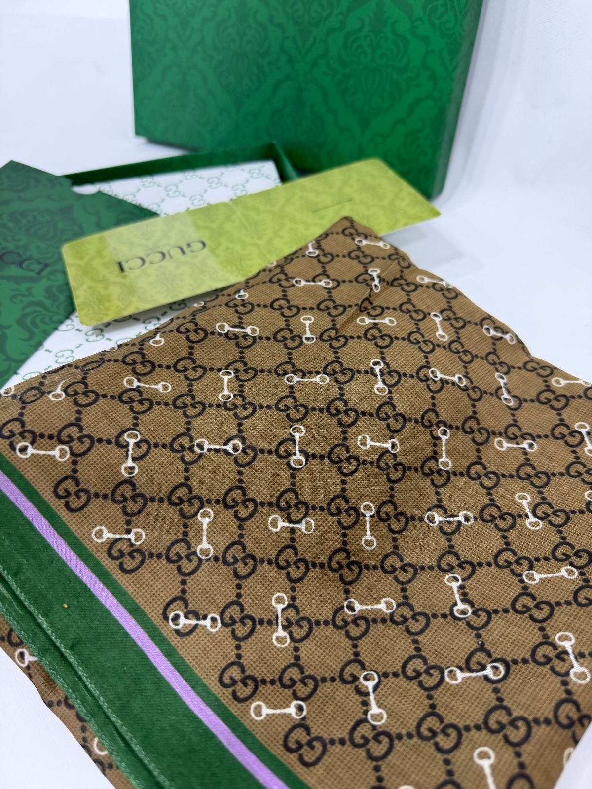 İthal Tam Set G Desen Pamuk İpeksi ŞAL - Görsel 2